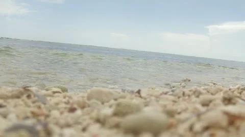 Rocks by water Stock Footage 12366244