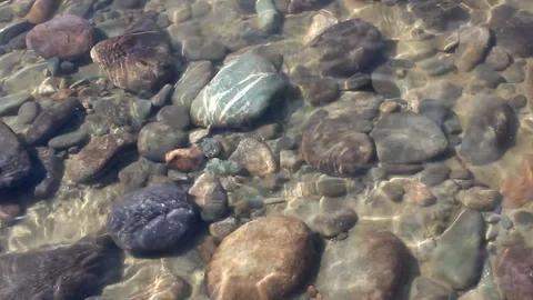 Rocks in the water Stock Footage 107456783