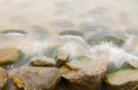 Rocks in water Stock Photos