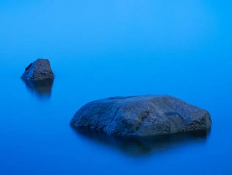 Rocks in water Stock Photos