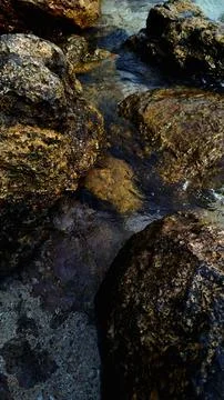 Rocks in water Stock Photos