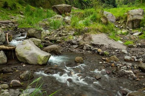 Rocks in the water stream Stock Photos