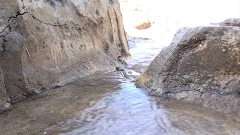 Rocks Waterfall Stock Footage 98680052