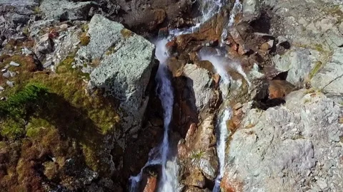 Rocks, waterfalls, mountains Stock Footage 163770443