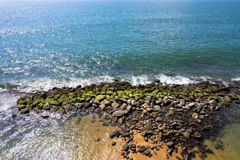 Rocks waterline Stock Photos