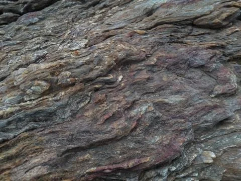 The rocks were eroded with beautiful patterns. Stock Photos