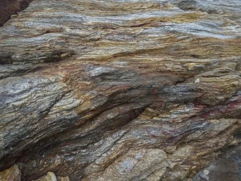 The rocks were eroded with beautiful patterns. Stock Photos