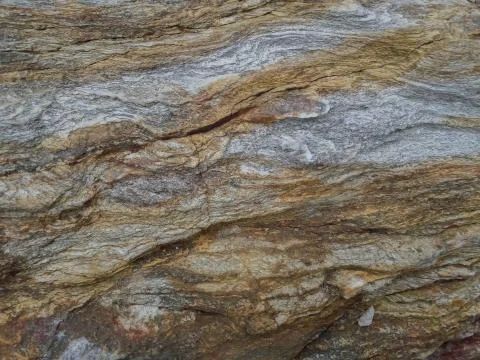 The rocks were eroded with beautiful patterns. Stock Photos