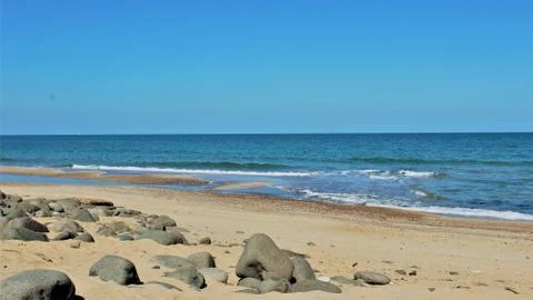 RocksbyTheBeach Foto stock