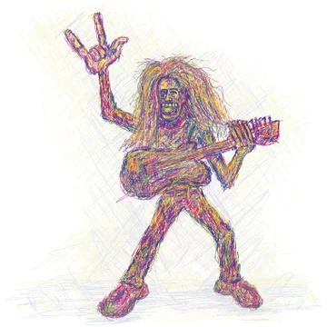 Rockstar Stock Illustration