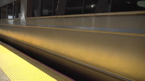 The Rockville Centre train leaving Stock-Footage 65385063