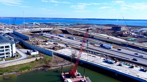 Rockwall Highway Construction Stock Footage 260499502