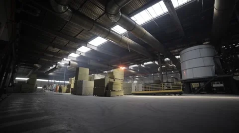 Rockwool factory inside Stock Footage 61773549