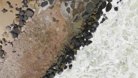 Rocky and waves Stock Footage 262409806