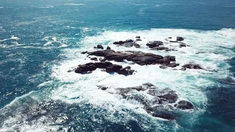 Rocky area in the sea Stock Footage 104995269