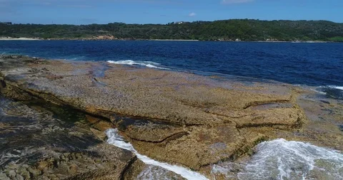 Rocky bay side Stock Footage 105356047