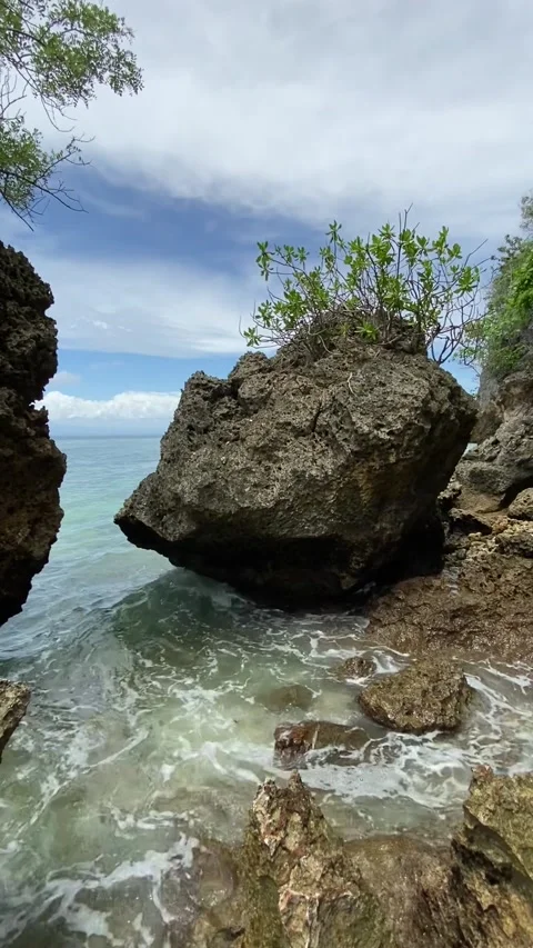 Rocky beach in Bali 動画素材 342998000