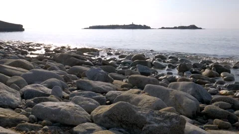 Rocky beach calm Stock Footage 150853917