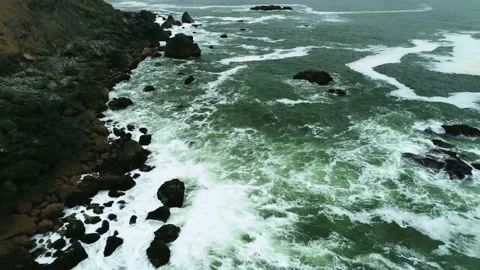 Rocky Beach Cliffs Video stock 137201487