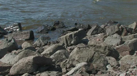 Rocky Beach Stock Footage