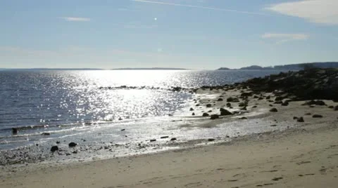 Rocky beach Video stock 10859130