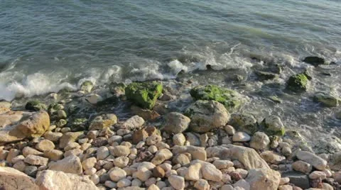 Rocky beach Stock Footage 10920034