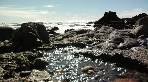 Rocky Beach Video stock 12766937