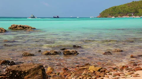 Rocky Beach Stock Footage 49613372