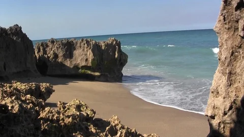 Rocky Beach Stock Footage 88435560