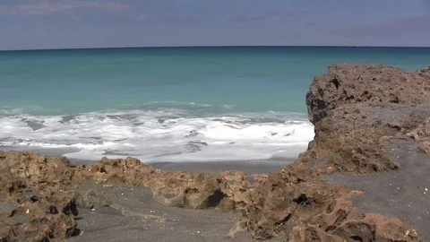 Rocky Beach Stock Footage 88972356