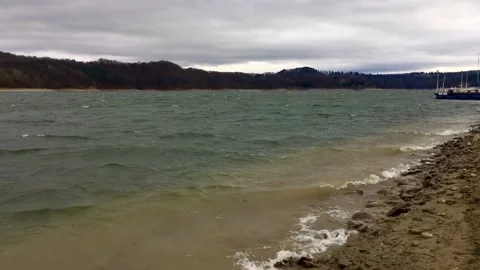 A rocky beach Stock Footage 253547599