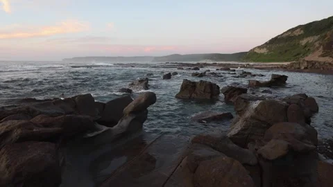 Rocky Beach Stock Footage 301683136
