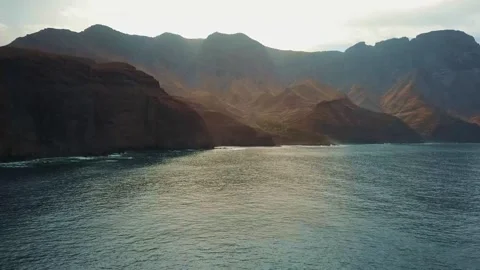Rocky beach at Gran Canaria Stock Footage 144770812