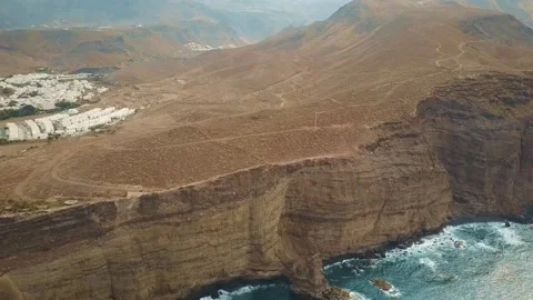 Rocky beach at Gran Canaria Stock Footage 144770978