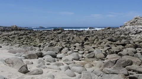 Rocky Beach at Pacific Grove Point Pinos Stock Footage 50270826