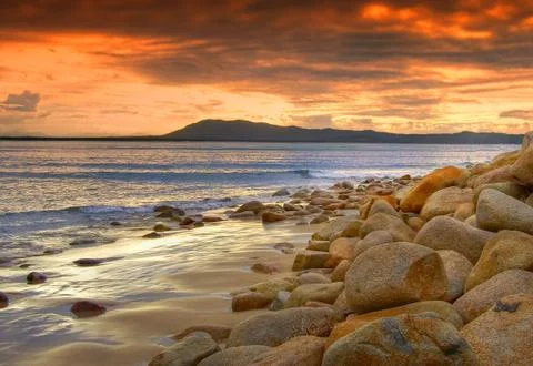 Rocky beach Stock Photos