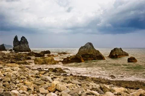 Rocky beach Foto stock