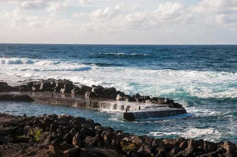 Rocky beach 스톡 사진