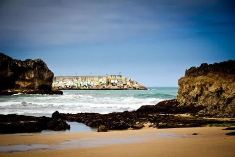 Rocky beach Stock Photos