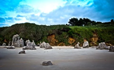 Rocky beach Stock Photos