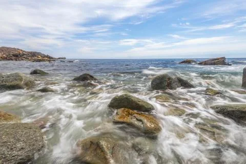 Rocky beach Stock Photos
