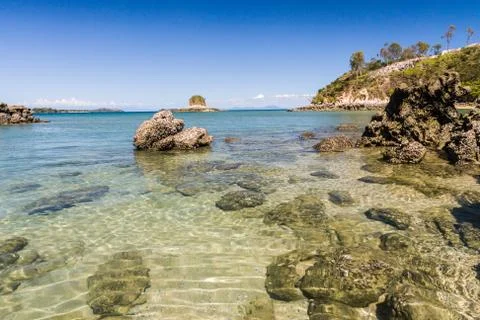 Rocky beach Stock Photos