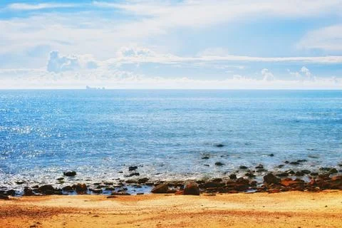 Rocky beach Stock Photos