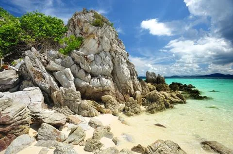 Rocky beach Stock Photos