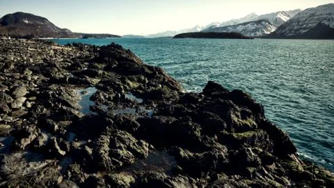 Rocky beach Stock Photos