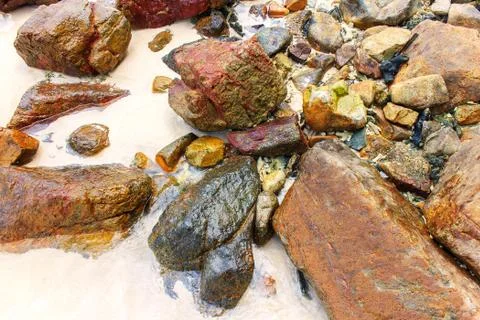 Rocky beach Stock Photos