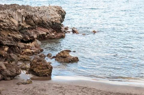 Rocky beach Stock Photos
