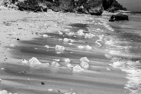 Rocky beach 库存照片