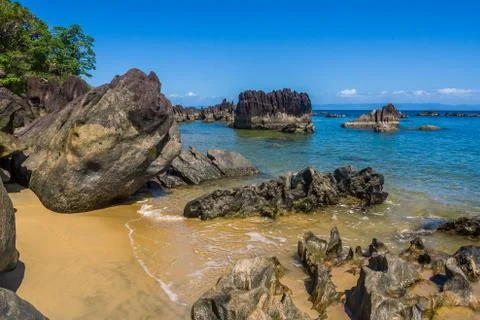 Rocky beach Stock Photos
