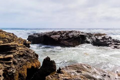Rocky beach Stock Photos